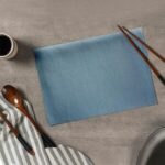 Premium Light Blue Table Mat (Set of 6 Pcs)
