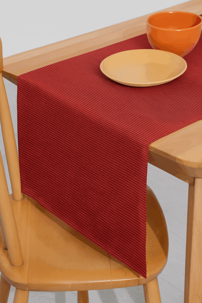 Handloom Solid Color Table Runner (87" x 13") - Image 1