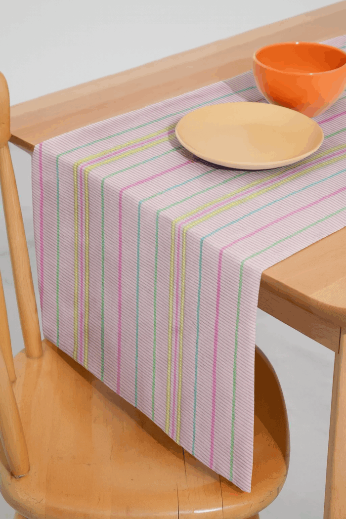 f11770ad-bd51-46b5-8341-e1ed3fb0f89c Handloom Classic Stripes Table Runner (58" x 13") - Image 1
