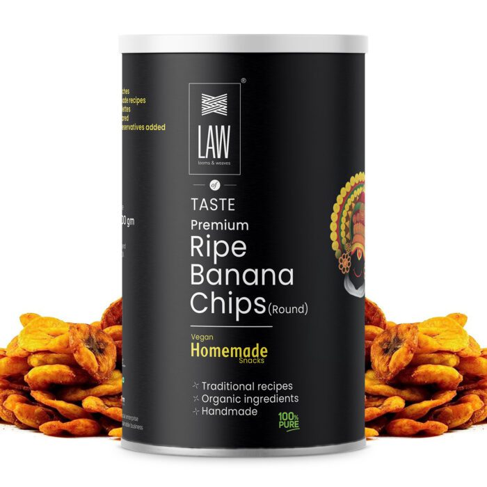 Ripe Banana Chips (Round)_1500x1500 (1) Premium Homemade Ripe Round Banana Chips 200gm - Image 1