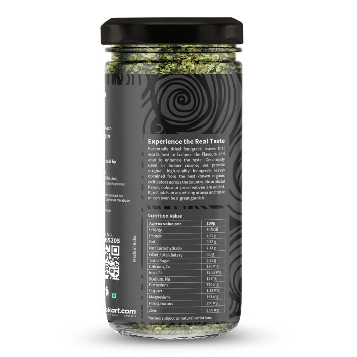 Dry Kasuri Methi (Fenugreek Leaves) 25gm - Image 4
