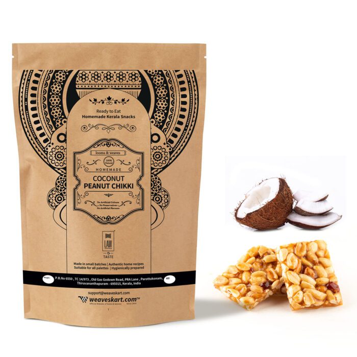 COCONUT PEANUT CHIKKI (1) Coconut Peanut Chikki 250g - Image 1