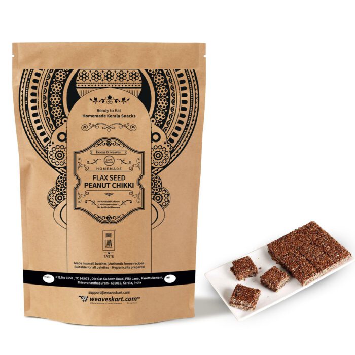 FLAX SEED PEANUT CHIKKI (1) Flax Seed Peanut Chikki 250g - Image 1