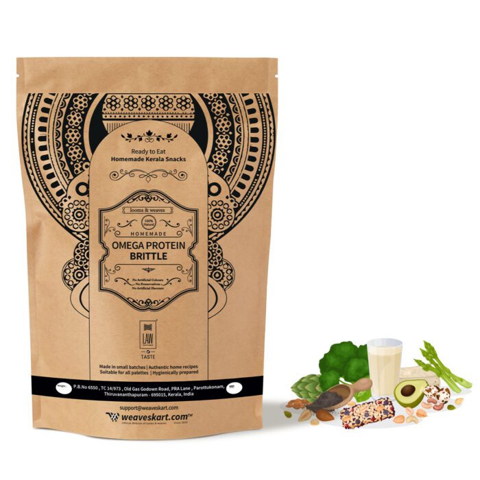 OMEGA PROTEIN BRITTLE (1) Omega Protein Brittle Chikki 250g - Image 1