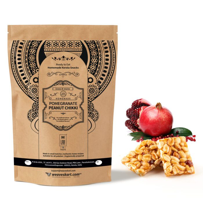 POMEGRANATE PEANUT CHIKKI (1) Pomegranate Peanut Chikki 250g - Image 1