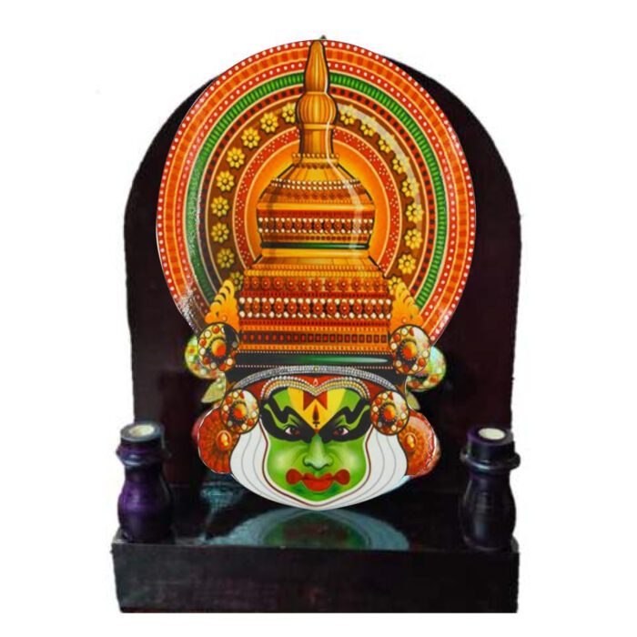 Images_0033_PRINTED KADHAKALI PENSTAND WITH ARCH Printed Kathakali Penstand with Arch Design - Image 1