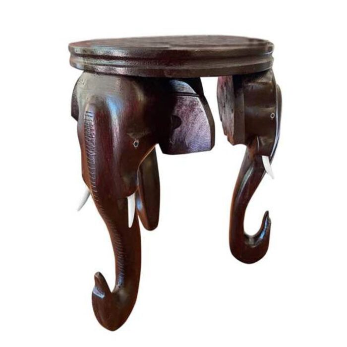 Images_0059_ELEPHANT HEAD FLOWER POT STAND Elephant Head Flower Pot Stand (Rosewood) - Image 1