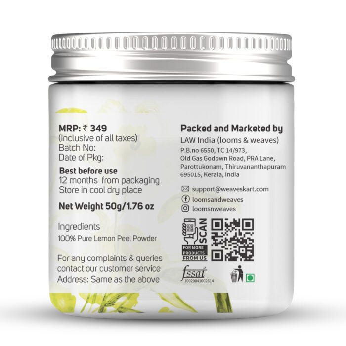 Lemon Peel Powder 50g - Image 4