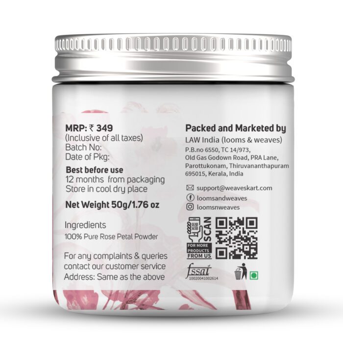 Rose Petal Powder 50g - Image 4