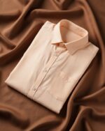 Muslin Khadi Peach Casual Shirt