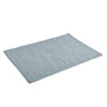 Handwoven Cotton Dark Blue Table Mats (Set of 6 Pcs) - Image 2