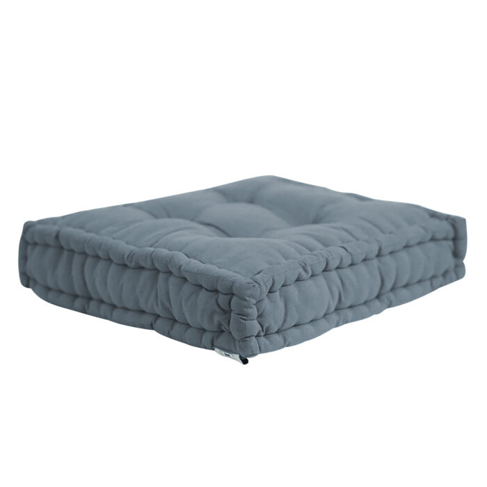 Premium Dark Blue Floor Cushion 50x50cm - Image 2