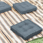 Premium Dark Blue Floor Cushion 50x50cm