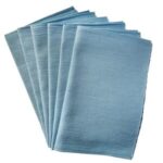 Handwoven Cotton Sky Blue Table Mats (Set of 6 Pcs) - Image 2