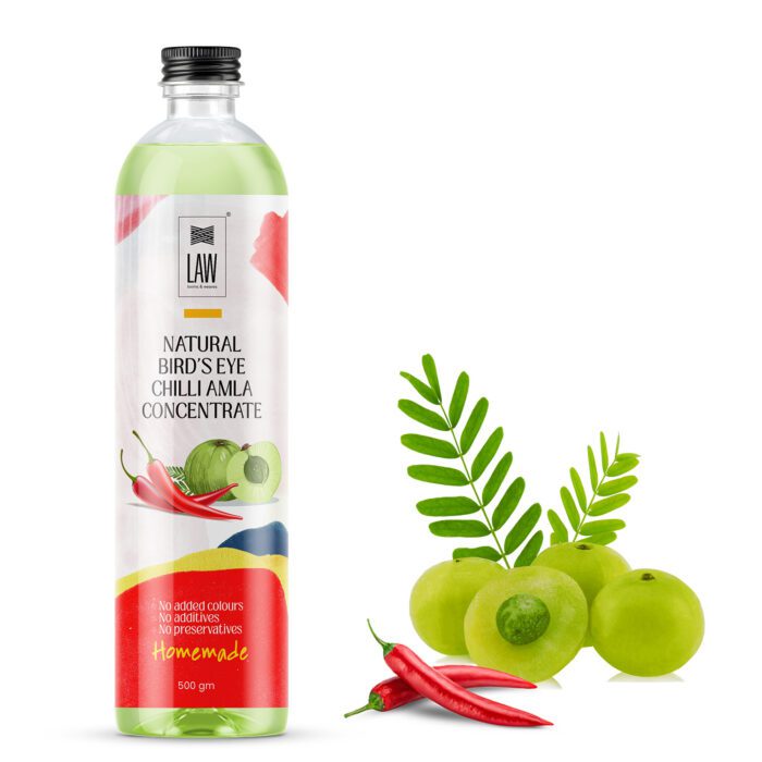 Bird's Eye Chilli (Kanthari Chilli) Amla (1) Natural Bird's Eye Chilli Amla Concentrate 500gm - Image 1