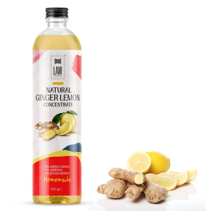 Ginger Lemon Concentrate_0000_1 Natural Ginger Lemon Concentrate 500gm - Image 1