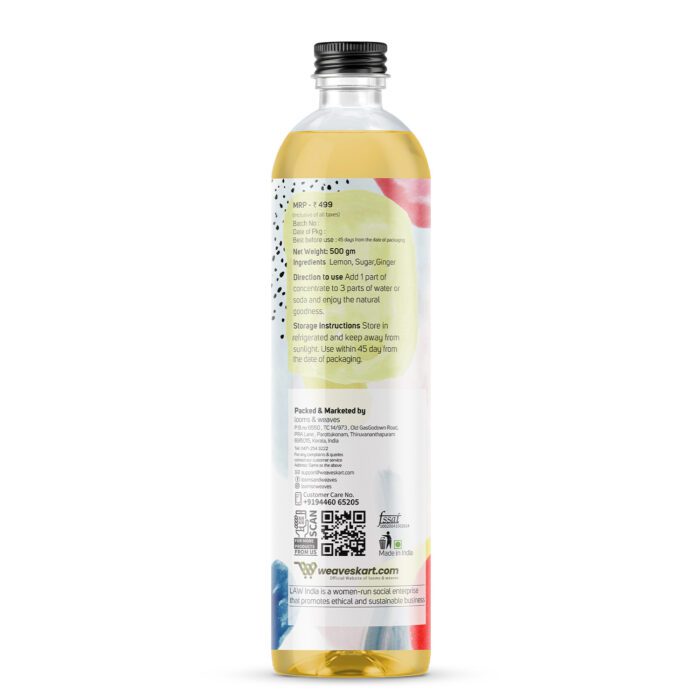 Natural Ginger Lemon Concentrate 500gm - Image 3