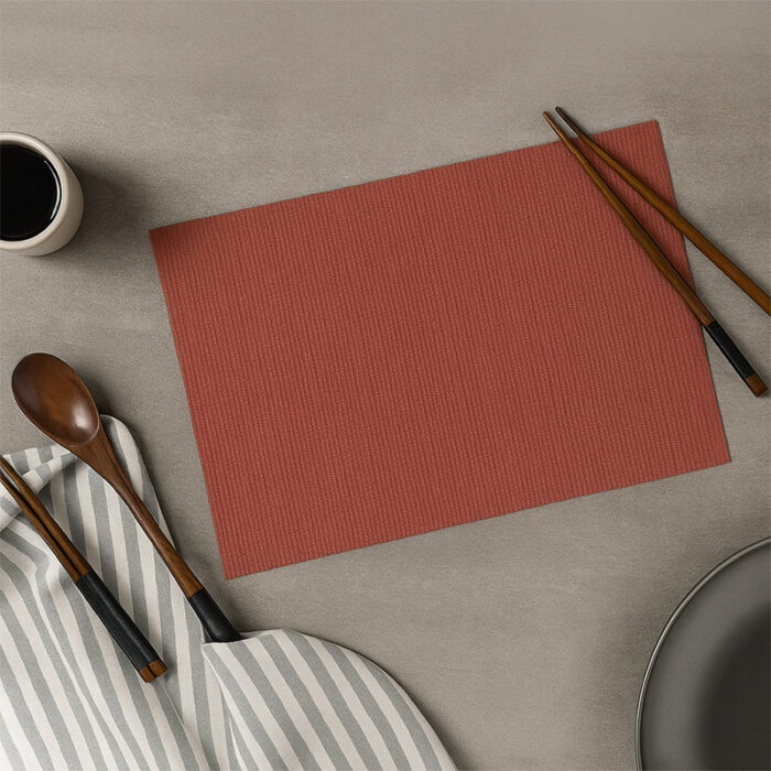 Table Mats_800x800 (8) Handwoven Cotton Maroon Table Mats (Set of 6 Pcs) - Image 1
