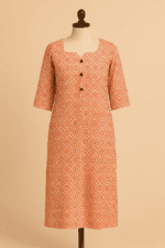 Rustic Charm Block Print Kurti