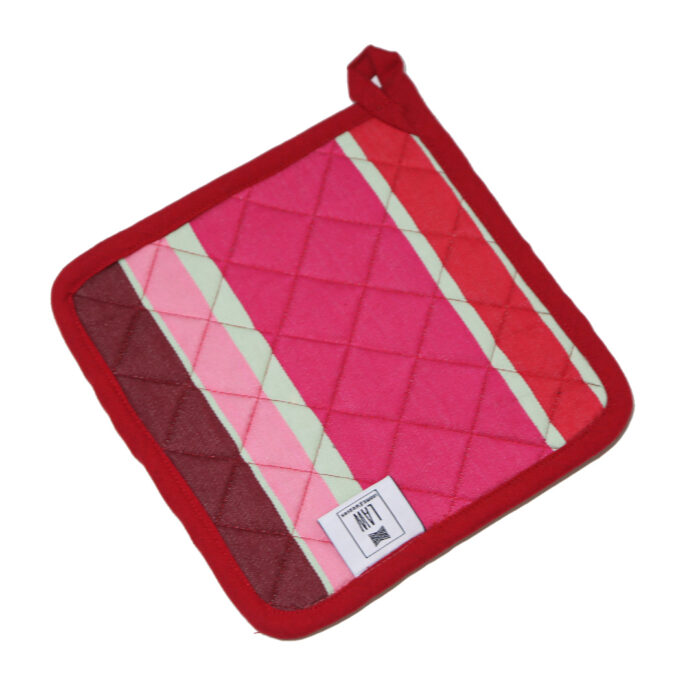 9 Pot Holders with Multicolor (Set of 2) 8 x 8 inch - Image 1
