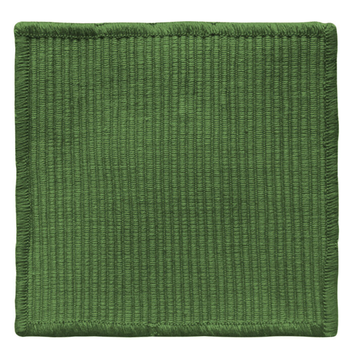 100% Natural Cotton Dark Green Tea Coaster Set of 6 (10 x 10cm ) - Image 2
