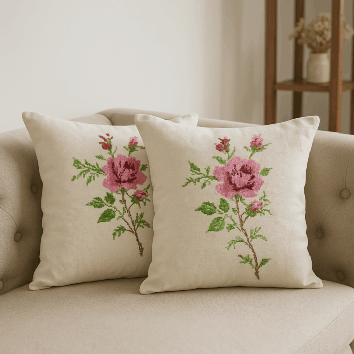 3ed093d5-fbd2-41b4-9c94-8a930d98e387 Premium Handcrafted Embroidery Cushion Cover (16×16 inches) - Image 1