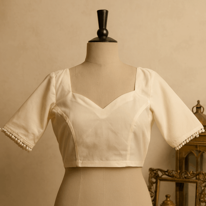 2ccc700c-f1d4-454e-912e-8d9f843e39e2 Kerala Grace – Handloom Heritage Blouse - Image 1