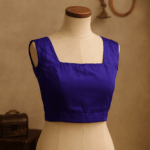 Cotton silk sleeveless blouse