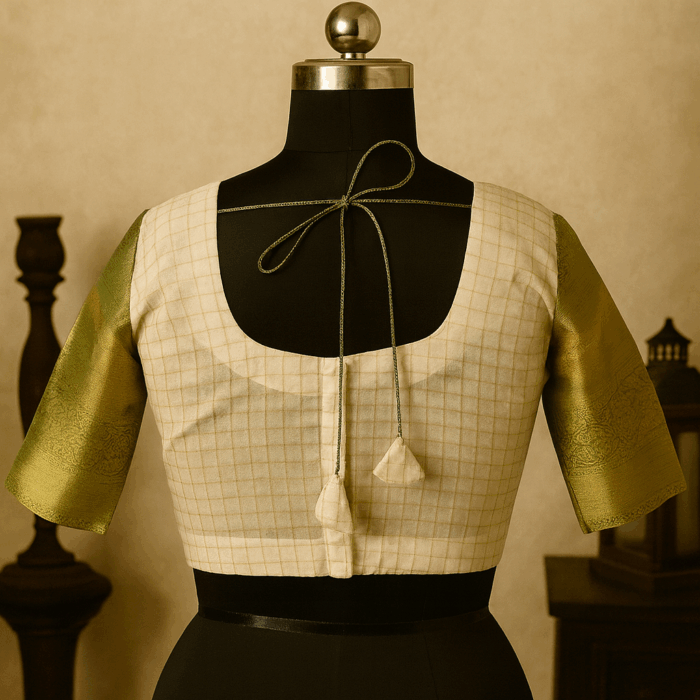 Organza Brocade Blouse - Image 2