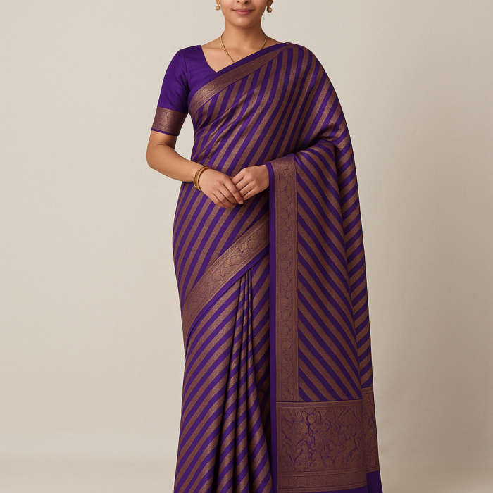 Pure Kanchipuram Silk Saree (3) - Image 4