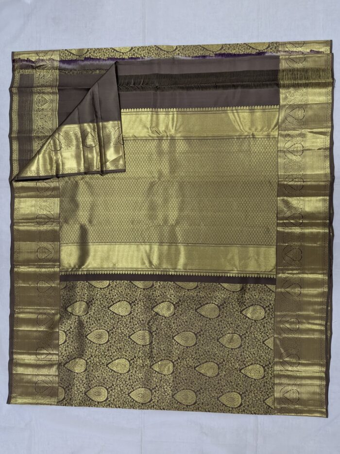 Pure Knachipuram Silk Saree (5) - Image 3
