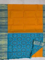 Pure Kanchi Silk Orange Saree (11) - Image 3