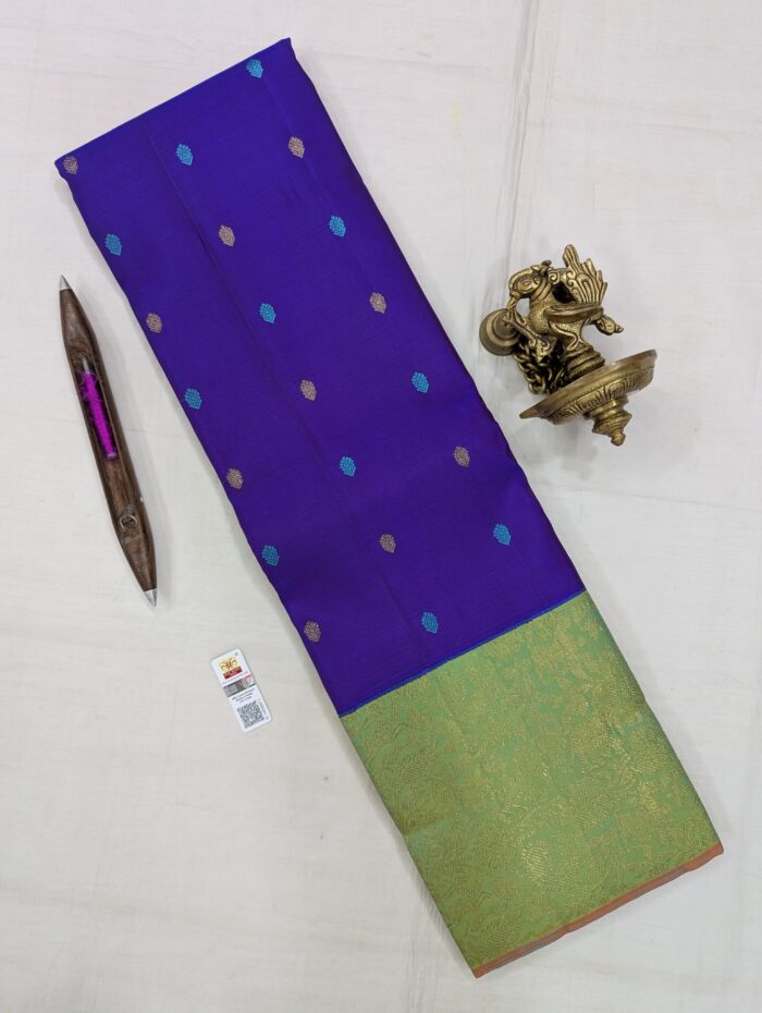 WhatsApp Image 2025-07-23 at 13.00.37_a02aac6c Pure Kanchipuram Silk Royal Blue Saree (7) - Image 1