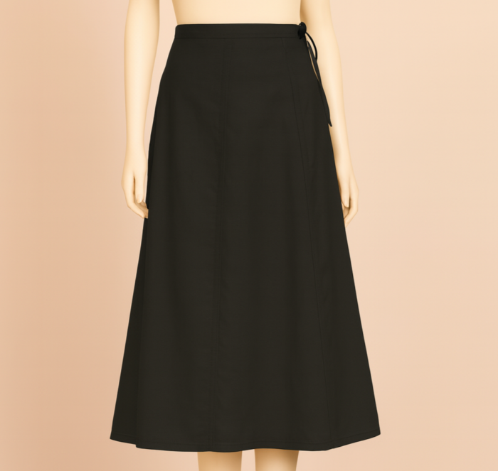 1b76c5ff-e8ac-4898-912c-ad0edf14f435 Pure Cotton Plane Black Inskirt (12) - Image 1