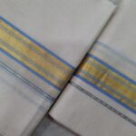Kerala Handloom Set Mundu with Golden Borders (29) - Image 2