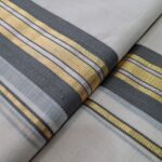 Kerala Handloom Set Mundu Grey with Gold Borders (15) - Image 3