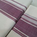 Kerala Handloom Set Mundu Light Maroon Borders (5) - Image 3