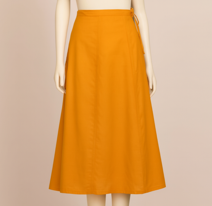 2327bed2-38d7-4084-9bef-fcd96adb1774 Pure Cotton Plane Dark Yellow Inskirt (14) - Image 1