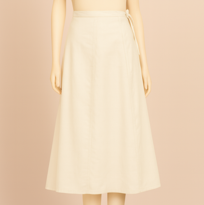 29f7c315-1cef-40b5-841b-4b3e10bb6327 Pure Cotton Plane Off-white Inskirt (11) - Image 1