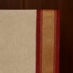 Kerala Handloom Red Stripe with Kasavu Saree (3) - Image 3