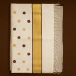 Kerala Handloom Brown with Golden Kasavu Saree (18) - Image 2