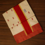 Kerala Handloom Light Green with Golden Elegance Saree (34) - Image 2