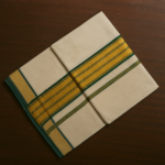 Kerala Handloom Green with Golden Kasavu Saree (15) - Image 2