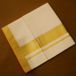 Kerala Handloom Golden Kasavu Saree (14) - Image 2