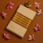 Kerala Handloom Brown with Golden Kasavu Saree (12)