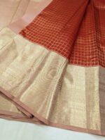 Pure Red Kanchipuram Silk Saree (12) - Image 3