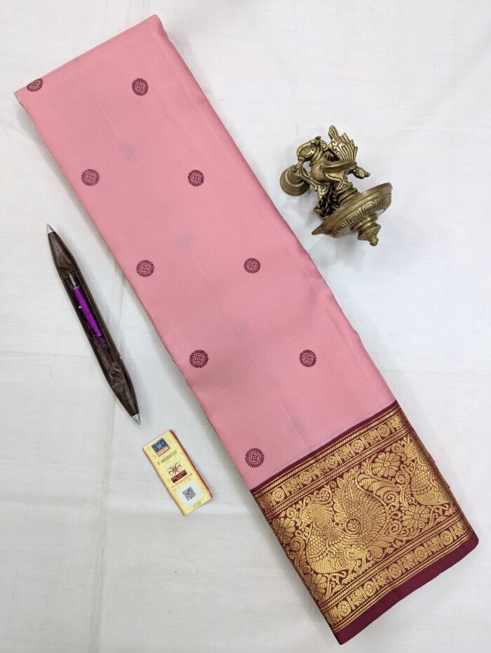 IMG-20250802-WA0694 Pure Kanchipuram Beige Silk Saree (23) - Image 1