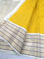 Pure Kanchipuram Beige Silk Saree (27) - Image 3
