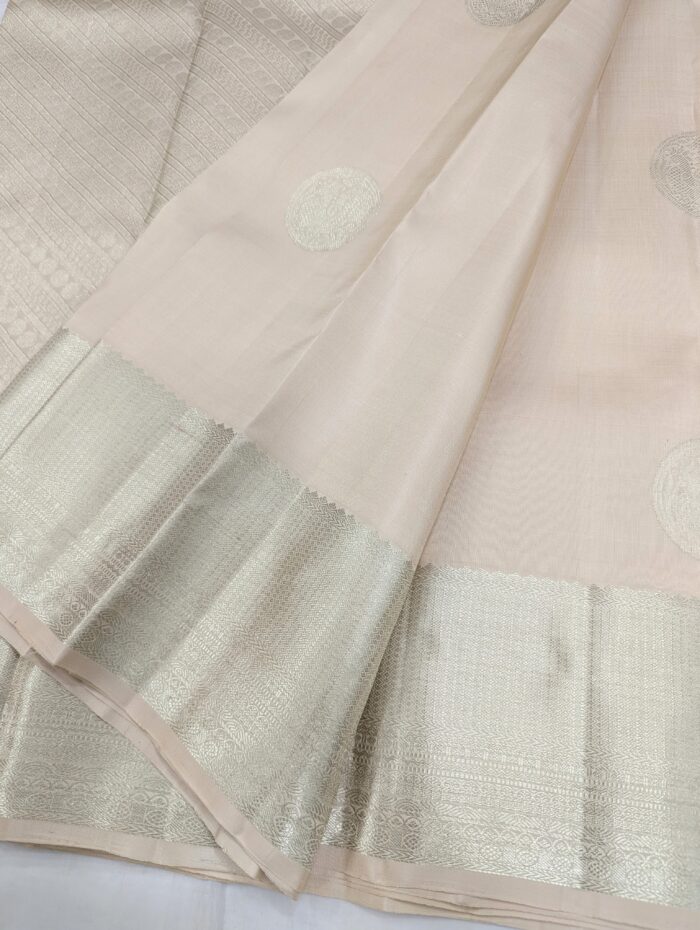 Pure Kanchipuram Sandal Silk Saree (29) - Image 2