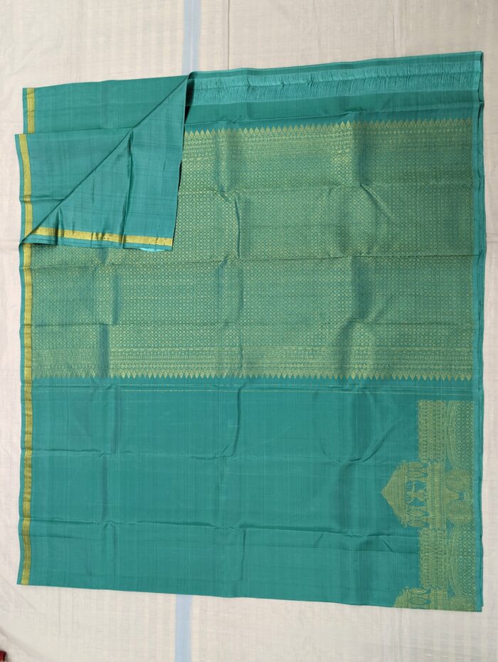 Pure Kanchipuram Pink Silk Saree (31) - Image 4